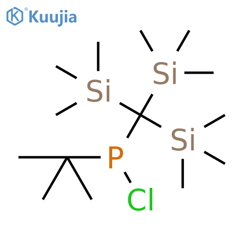 PHOSPHINOUS CHLORIDE, (1,1-DIMETHYLETHYL)[TRIS(TRIMETHYLSILYL)METHYL]- structure
