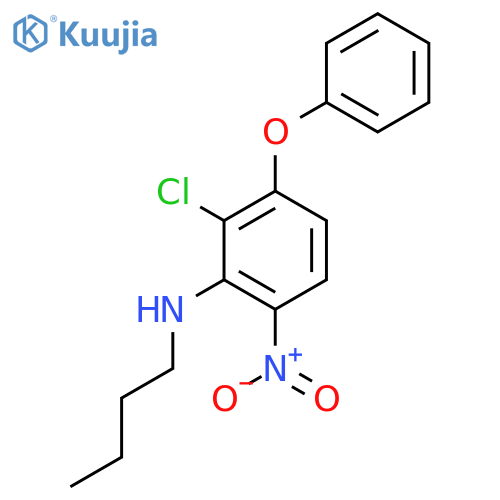 BENZENAMINE, N-BUTYL-2-CHLORO-6-NITRO-3-PHENOXY- structure