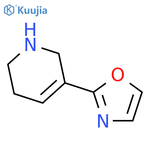 Pyridine,1,2,5,6-tetrahydro-3-(2-oxazolyl)- structure