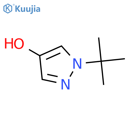 1-tert-Butyl-1H-pyrazol-4-ol structure