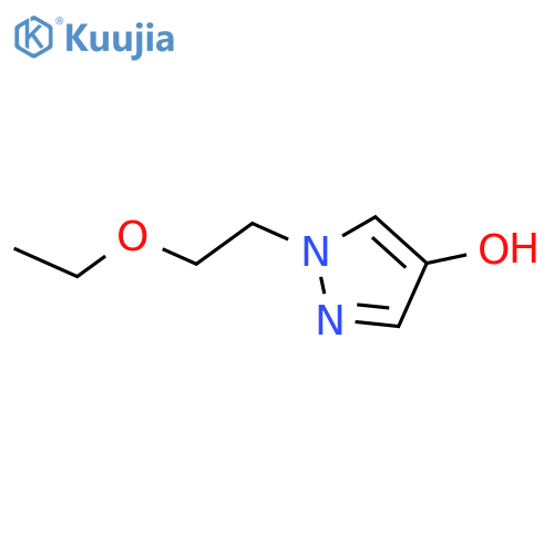 1-(2-ethoxyethyl)-1H-pyrazol-4-ol structure