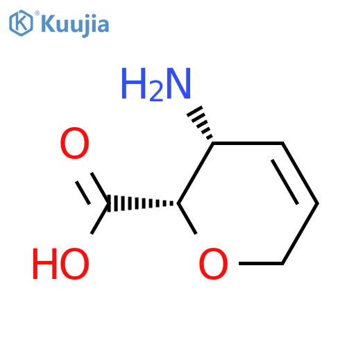 D-threo-Hex-4-enonicacid, 3-amino-2,6-anhydro-3,4,5-trideoxy- (9CI) structure