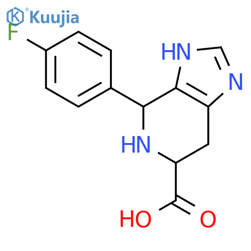 4-(4-fluorophenyl)-3H,4H,5H,6H,7H-imidazo4,5-cpyridine-6-carboxylic acid structure