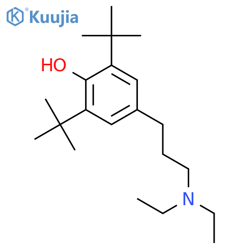 Phenol, 4-[3-(diethylamino)propyl]-2,6-bis(1,1-dimethylethyl)- structure