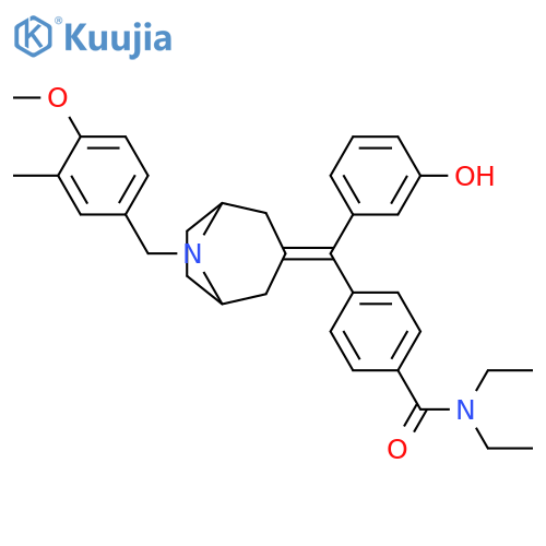 Benzamide,N,N-diethyl-4-[(3-hydroxyphenyl)[8-[(4-methoxy-3-methylphenyl)methyl]-8-azabicyclo[3.2.1]oct-3-ylidene]methyl]- structure