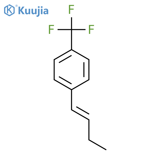 Benzene,1-(1-buten-1-yl)-4-(trifluoromethyl)- structure