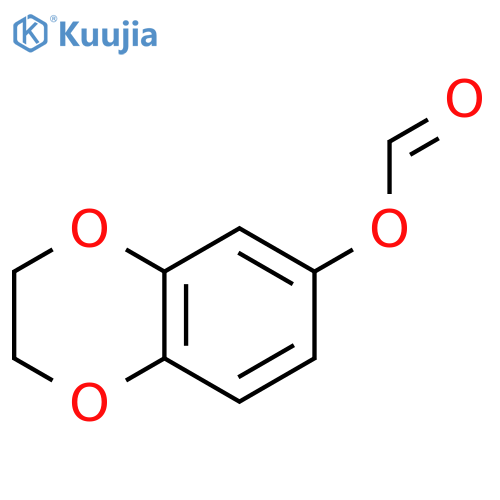 2,3-dihydro-1,4-benzodioxin-6-yl formate structure