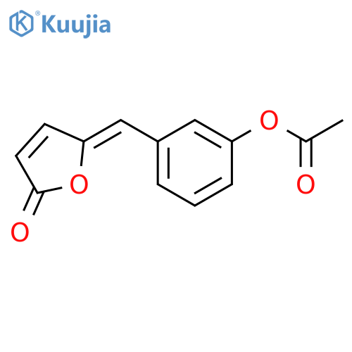 2(5H)-Furanone, 5-[[3-(acetyloxy)phenyl]methylene]-, (5Z)- structure