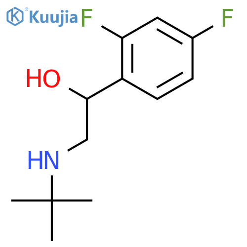 (S)-2-(tert-Butylamino)-1-(2,4-difluorophenyl)ethanol structure