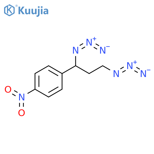 Benzene, 1-(1,3-diazidopropyl)-4-nitro- structure