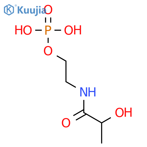 2-[(2-hydroxypropanoyl)amino]ethyl dihydrogen phosphate structure