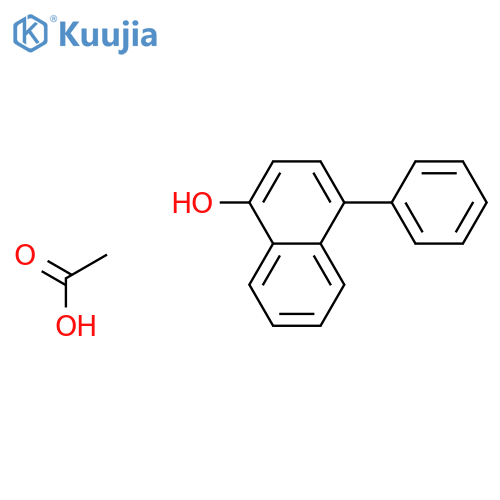 1-Naphthalenol, 4-phenyl-, acetate structure