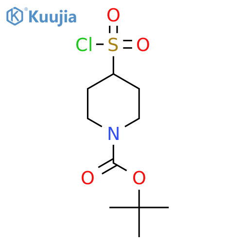 Tert-butyl 4-(chlorosulfonyl)piperidine-1-carboxylate structure
