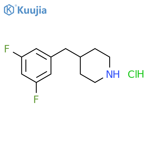 4-(3,5-difluorophenyl)methylpiperidine hydrochloride structure