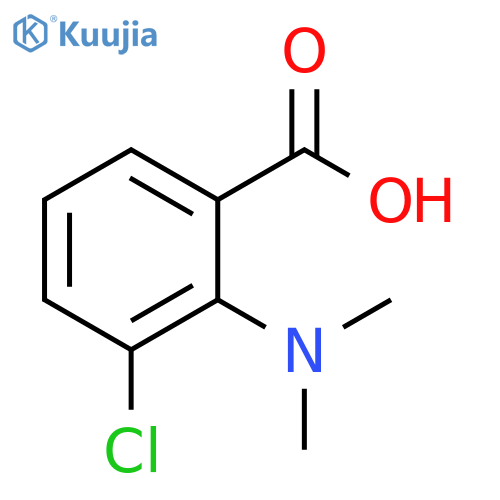 Benzoic acid, 3-chloro-2-(dimethylamino)- structure