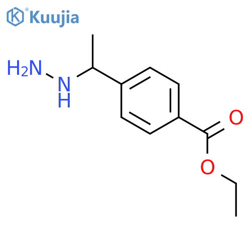 Ethyl 4-(1-hydrazinylethyl)benzoate structure