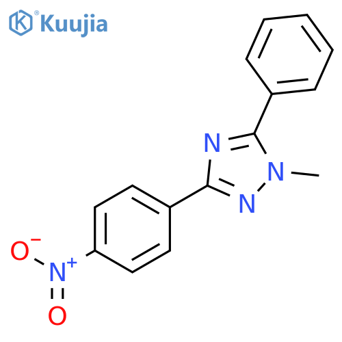 1H-1,2,4-TRIAZOLE, 1-METHYL-3-(4-NITROPHENYL)-5-PHENYL- structure