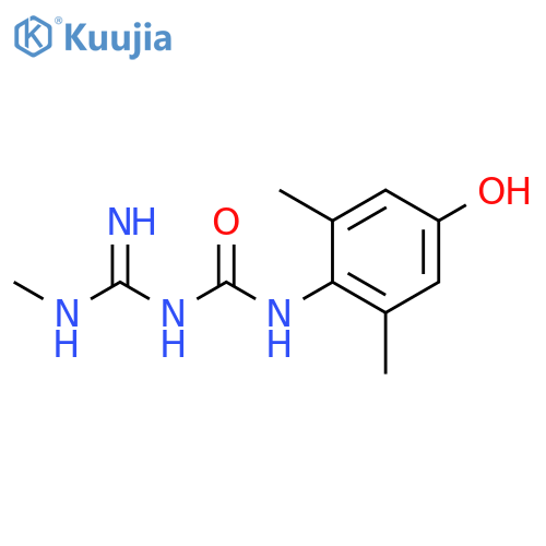 Urea, N-(4-hydroxy-2,6-dimethylphenyl)-N'-[imino(methylamino)methyl]- structure