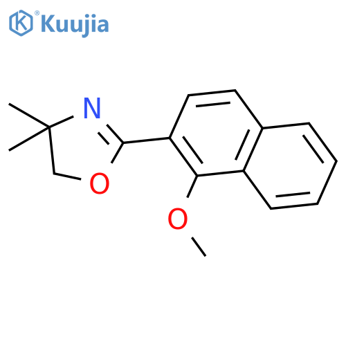 Oxazole, 4,5-dihydro-2-(1-methoxy-2-naphthalenyl)-4,4-dimethyl- structure
