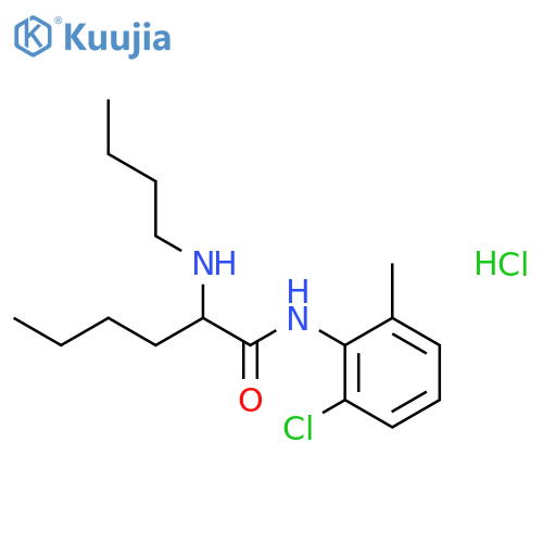 Hexanamide,2-(butylamino)-N-(2-chloro-6-methylphenyl)-, hydrochloride (1:1) structure