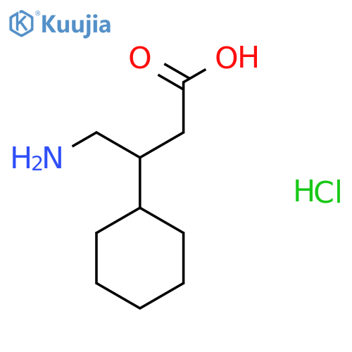 4-Amino-3-cyclohexylbutanoic acid hydrochloride structure