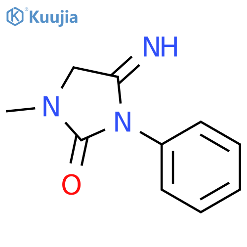 2-IMIDAZOLIDINONE, 4-IMINO-1-METHYL-3-PHENYL- structure
