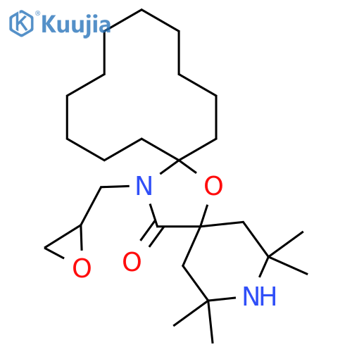2,2,4,4-Tetramethyl-20-(oxiranylmethyl)-7-oxa-3,20-diazadispiro(5.1.11.2)heneicosan-21-one structure