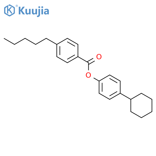 BENZOIC ACID, 4-PENTYL-, 4-CYCLOHEXYLPHENYL ESTER structure