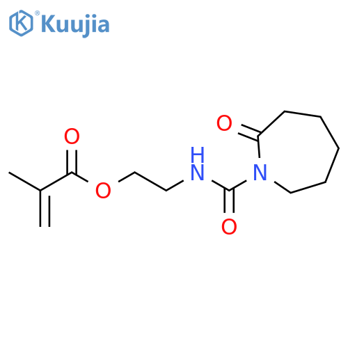 2-Propenoic acid, 2-methyl-, 2-[[(hexahydro-2-oxo-1H-azepin-1-yl)carbonyl]amino]ethyl ester structure