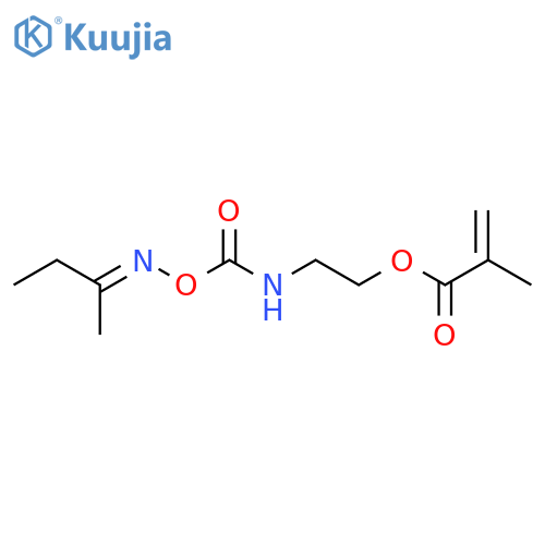 2-Propenoic acid,2-methyl-, 2-[[[[(1-methylpropylidene)amino]oxy]carbonyl]amino]ethyl ester structure