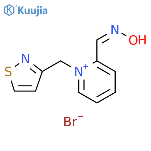 Pyridinium, 2-[(hydroxyimino)methyl]-1-(3-isothiazolylmethyl)-, bromide structure
