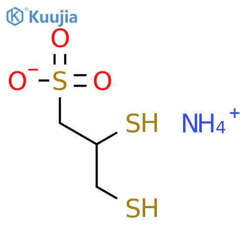 1-Propanesulfonic acid,2,3-dimercapto-, ammonium salt (1:1) structure
