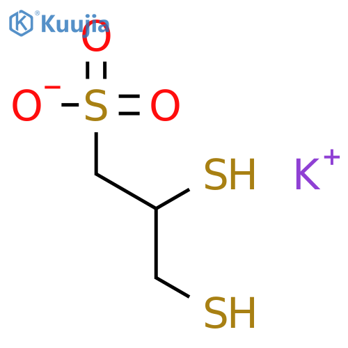 1-Propanesulfonic acid,2,3-dimercapto-, potassium salt (1:1) structure
