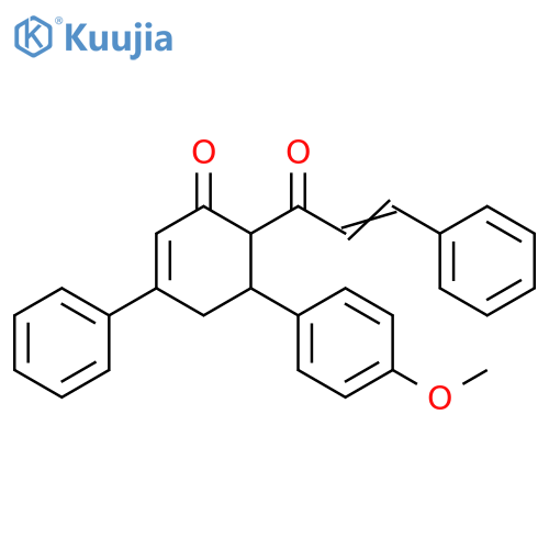 2-Cyclohexen-1-one,5-(4-methoxyphenyl)-6-(1-oxo-3-phenyl-2-propenyl)-3-phenyl- structure
