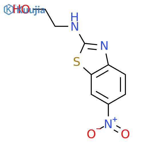Ethanol, 2-[(6-nitro-2-benzothiazolyl)amino]- structure