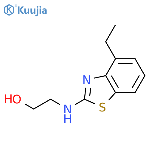 Ethanol,2-[(4-ethyl-2-benzothiazolyl)amino]- structure
