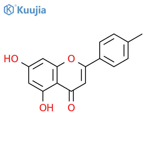 4H-1-BENZOPYRAN-4-ONE, 5,7-DIHYDROXY-2-(4-METHYLPHENYL)- structure