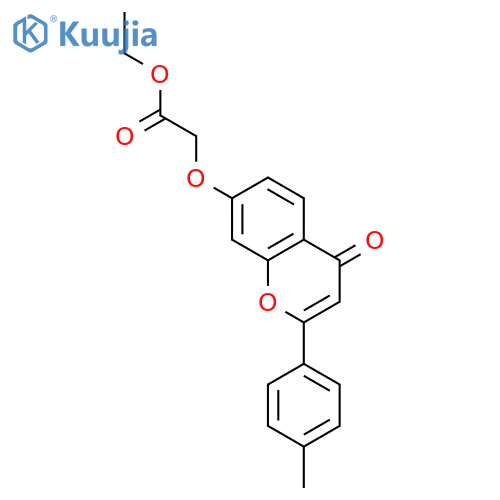 Acetic acid,2-[[2-(4-methylphenyl)-4-oxo-4H-1-benzopyran-7-yl]oxy]-, ethyl ester structure