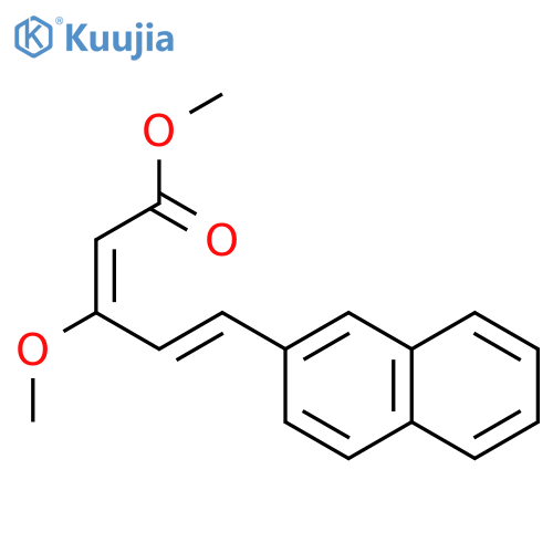 2,4-PENTADIENOIC ACID, 3-METHOXY-5-(2-NAPHTHALENYL)-, METHYL ESTER structure