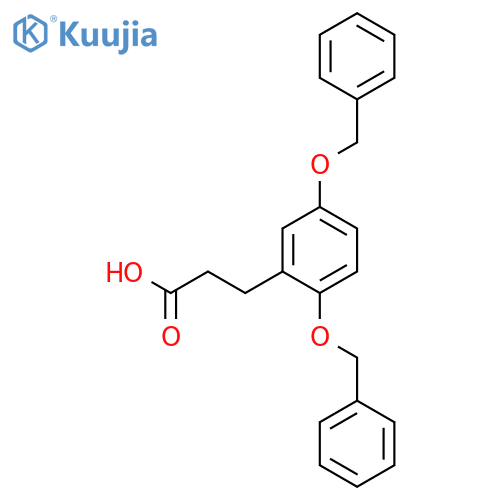Benzenepropanoic acid, 2,5-bis(phenylmethoxy)- structure