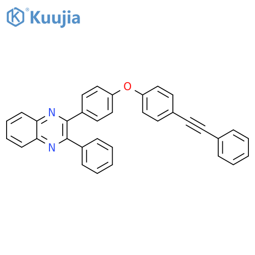 Quinoxaline, 2-phenyl-3-[4-[4-(phenylethynyl)phenoxy]phenyl]- structure