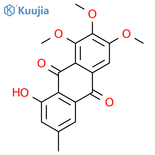 9,10-Anthracenedione,8-hydroxy-1,2,3-trimethoxy-6-methyl- structure