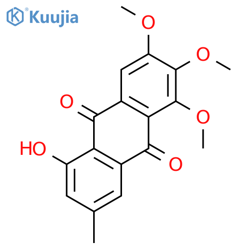 9,10-Anthracenedione, 5-hydroxy-1,2,3-trimethoxy-7-methyl- structure