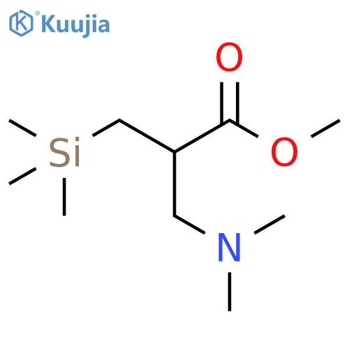 Propanoic acid, 2-[(dimethylamino)methyl]-3-(trimethylsilyl)-, methylester structure