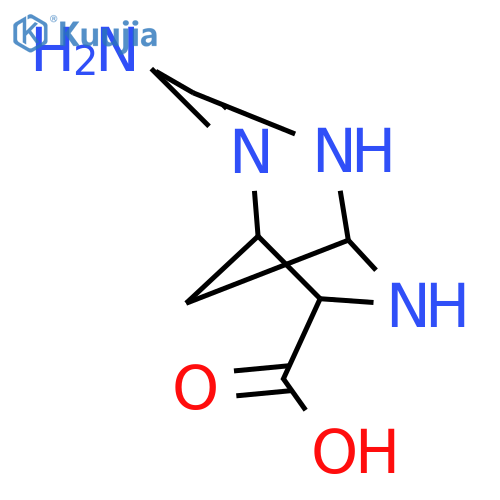 2,4,6-Triazabicyclo[3.2.1]oct-2-ene-7-carboxylicacid, 3-amino-, (1R,5S,7S)-rel- structure