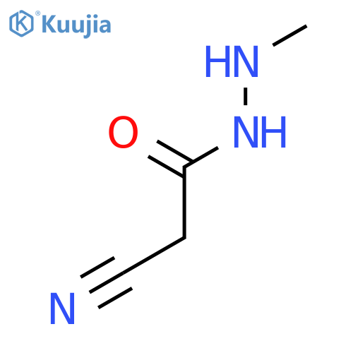 Acetic acid, cyano-, 2-methylhydrazide structure
