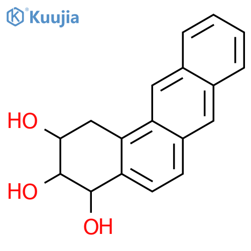 Benz[a]anthracene-2,3,4-triol, 1,2,3,4-tetrahydro- structure