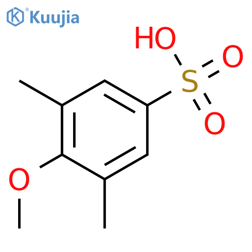 Benzenesulfonic acid,4-methoxy-3,5-dimethyl- structure