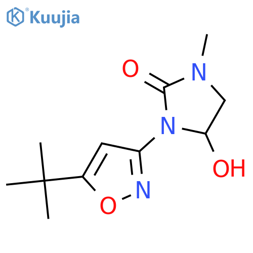 3-(5-tert-butyl-1,2-oxazol-3-yl)-4-hydroxy-1-methylimidazolidin-2-one structure