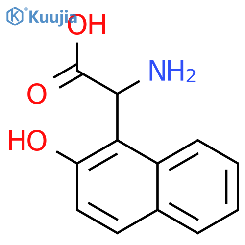 2-amino-2-(2-hydroxynaphthalen-1-yl)acetic acid structure